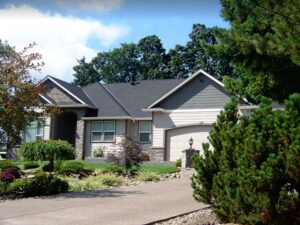 A Residential White Gutter Installation by Affordable Roofing & Gutter Company in Portland, Oregon