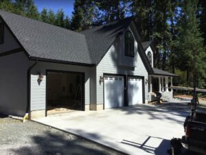 A Residential Black Gutter Installation by Affordable Roofing & Gutter Company in Salem, Oregon