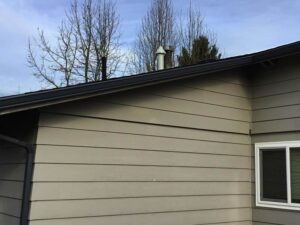 A Residential Black Gutter Installation by Affordable Roofing & Gutter Company in Salem, Oregon