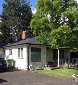 A Residential Black Gutter Installation by Affordable Roofing & Gutter Company in Salem, Oregon