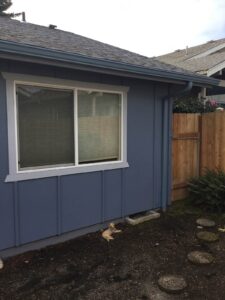 A Residential Tahoe Blue Gutter Installation by Affordable Roofing & Gutter Company in Salem, Oregon