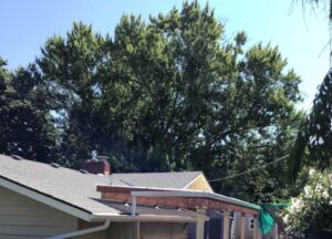 A Residential White Gutter Installation by Affordable Roofing & Gutter Company in Salem, Oregon