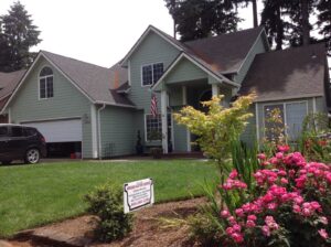 A Residential White Gutter Installation by Affordable Roofing & Gutter Company in Salem, Oregon