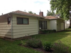 A Residential White Gutter Installation by Affordable Roofing & Gutter Company in Salem, Oregon