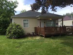 A Residential White Gutter Installation by Affordable Roofing & Gutter Company in Salem, Oregon