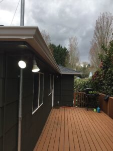 A Residential White Gutter Installation by Affordable Roofing & Gutter Company in Salem, Oregon