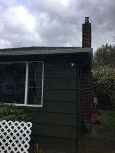 A Residential White Gutter Installation by Affordable Roofing & Gutter Company in Salem, Oregon