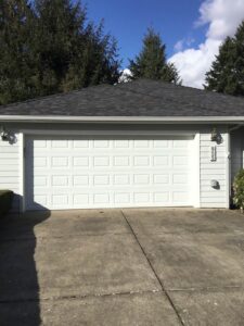 A Residential White Gutter Installation by Affordable Roofing & Gutter Company in Salem, Oregon