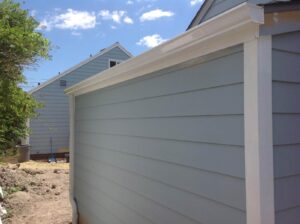 A Residential White Gutter Installation by Affordable Roofing & Gutter Company in Salem, Oregon