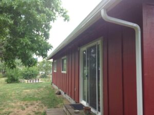 A Residential White Gutter Installation by Affordable Roofing & Gutter Company in Salem, Oregon